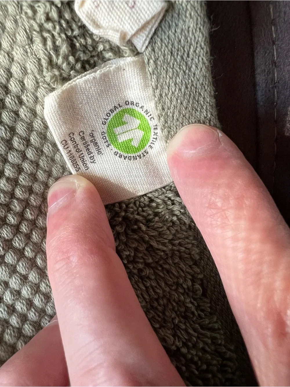 Organic cotton Soft Olive wash cloths - 2 Pack
